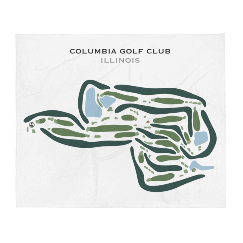 Columbia Golf Club, Illinois - Printed Golf Courses