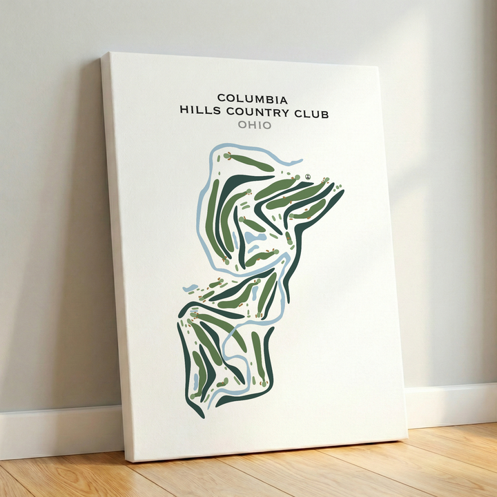 Columbia Hills Country Club, Ohio - Printed Golf Courses