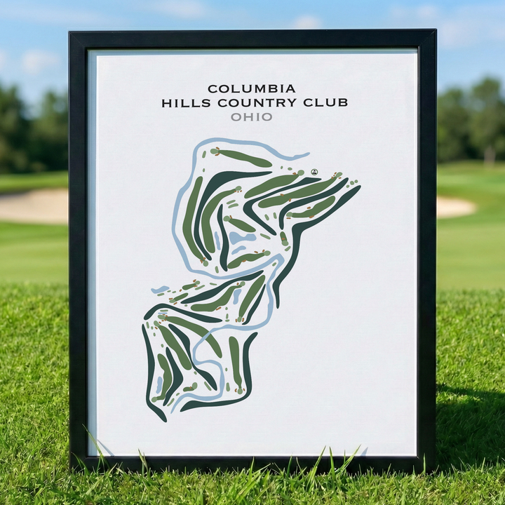 Columbia Hills Country Club, Ohio - Printed Golf Courses