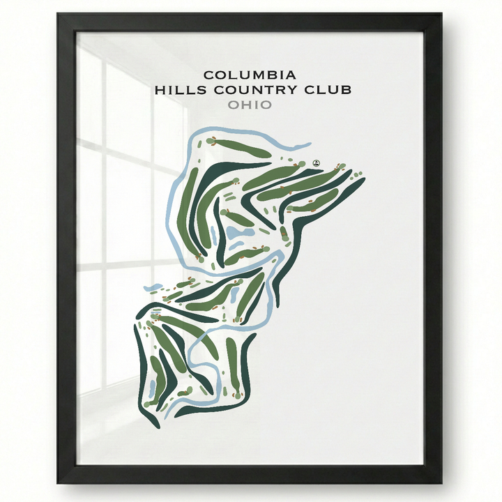 Columbia Hills Country Club, Ohio - Printed Golf Courses
