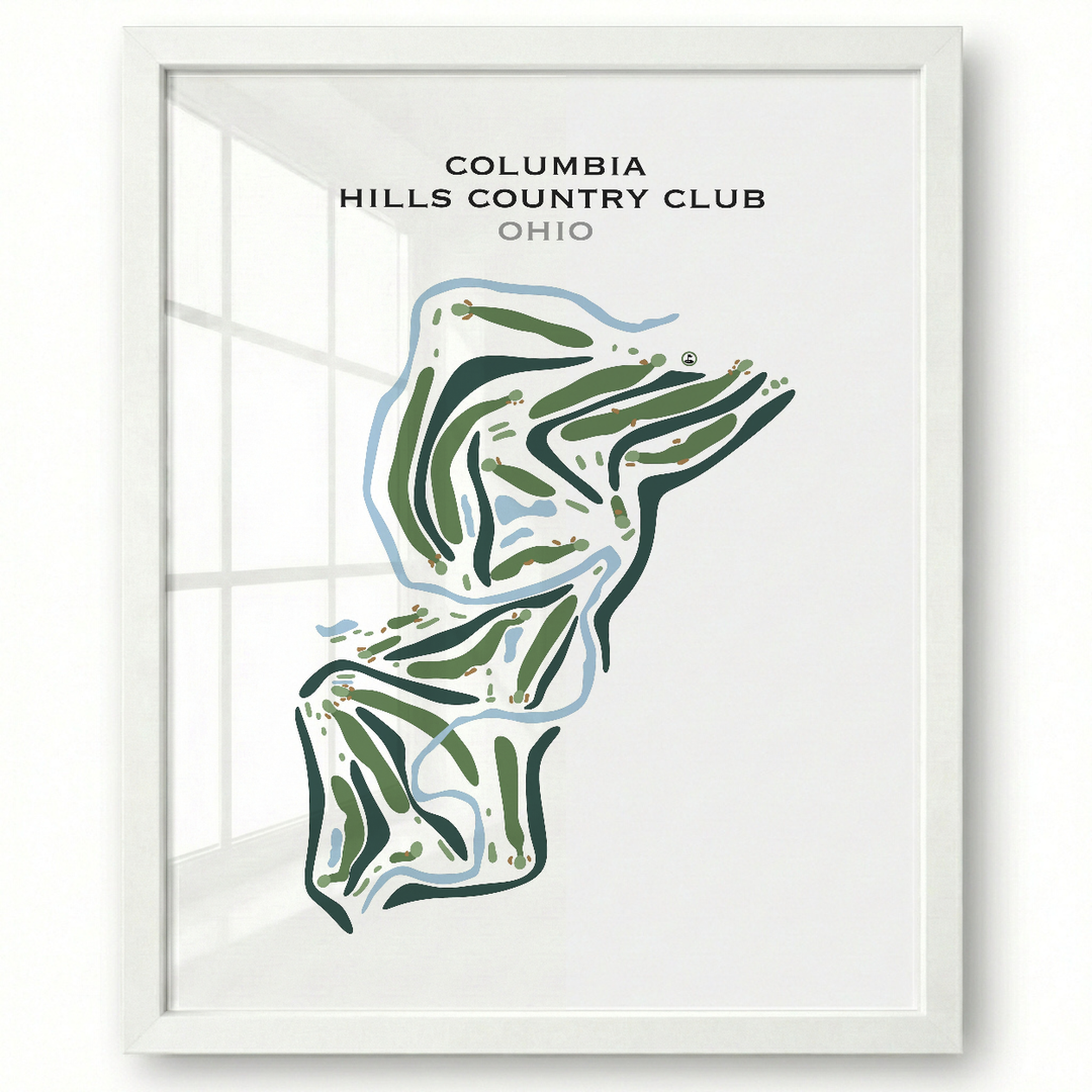Columbia Hills Country Club, Ohio - Printed Golf Courses