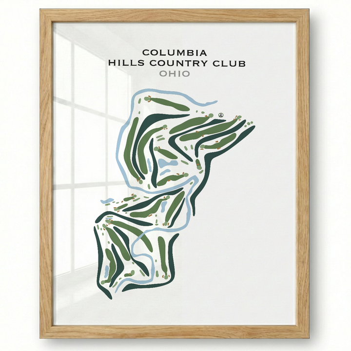Columbia Hills Country Club, Ohio - Printed Golf Courses