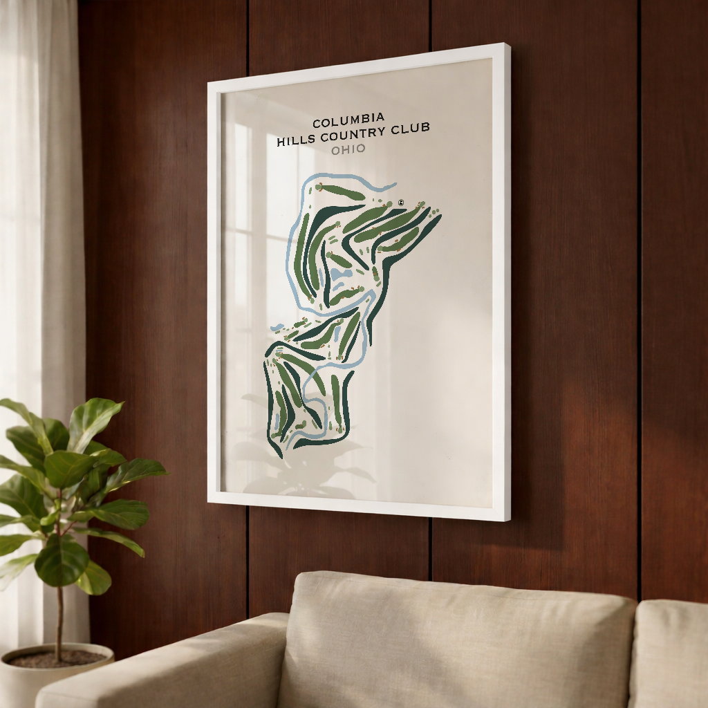 Columbia Hills Country Club, Ohio - Printed Golf Courses
