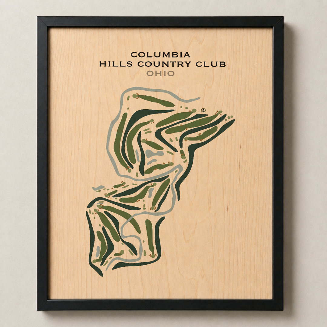 Columbia Hills Country Club, Ohio - Printed Golf Courses