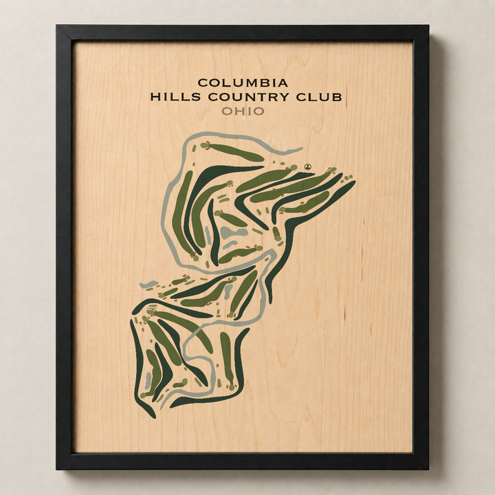 Columbia Hills Country Club, Ohio - Printed Golf Courses