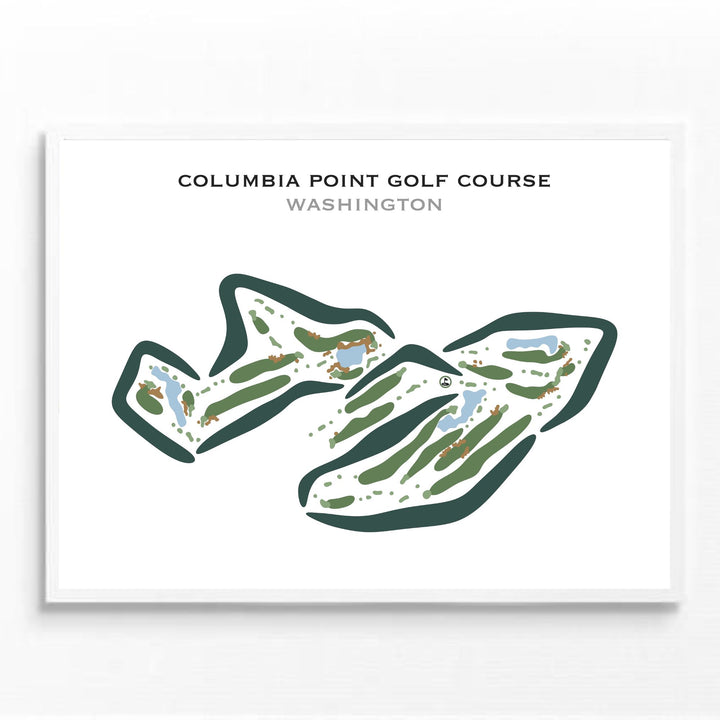 Columbia Point Golf Course, Washington - Printed Golf Courses