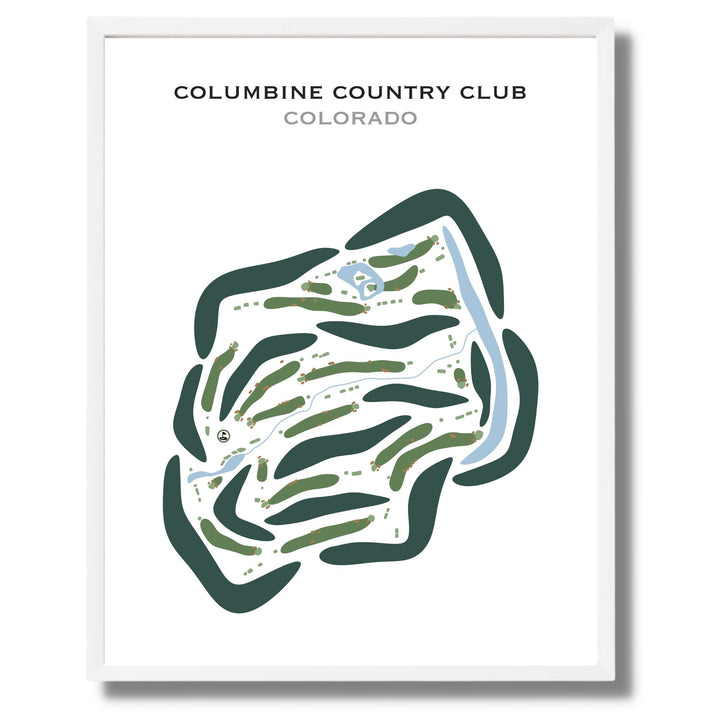 Columbine Country Club, Colorado - Printed Golf Courses