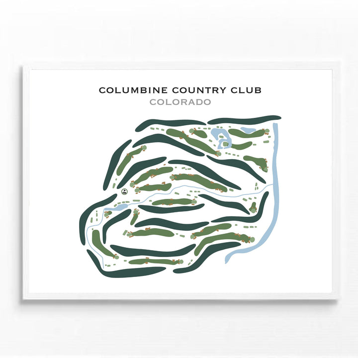 Columbine Country Club, Colorado - Printed Golf Course