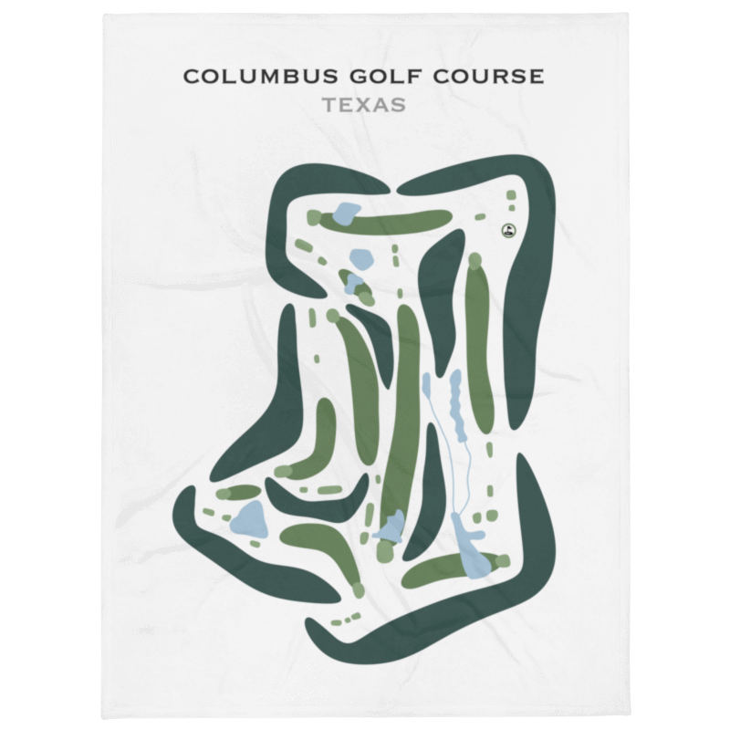 Columbus Golf Course, Texas - Printed Golf Courses