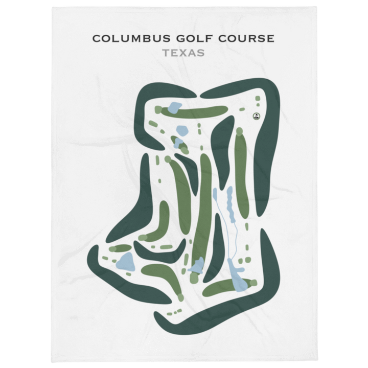 Columbus Golf Course, Texas - Printed Golf Courses