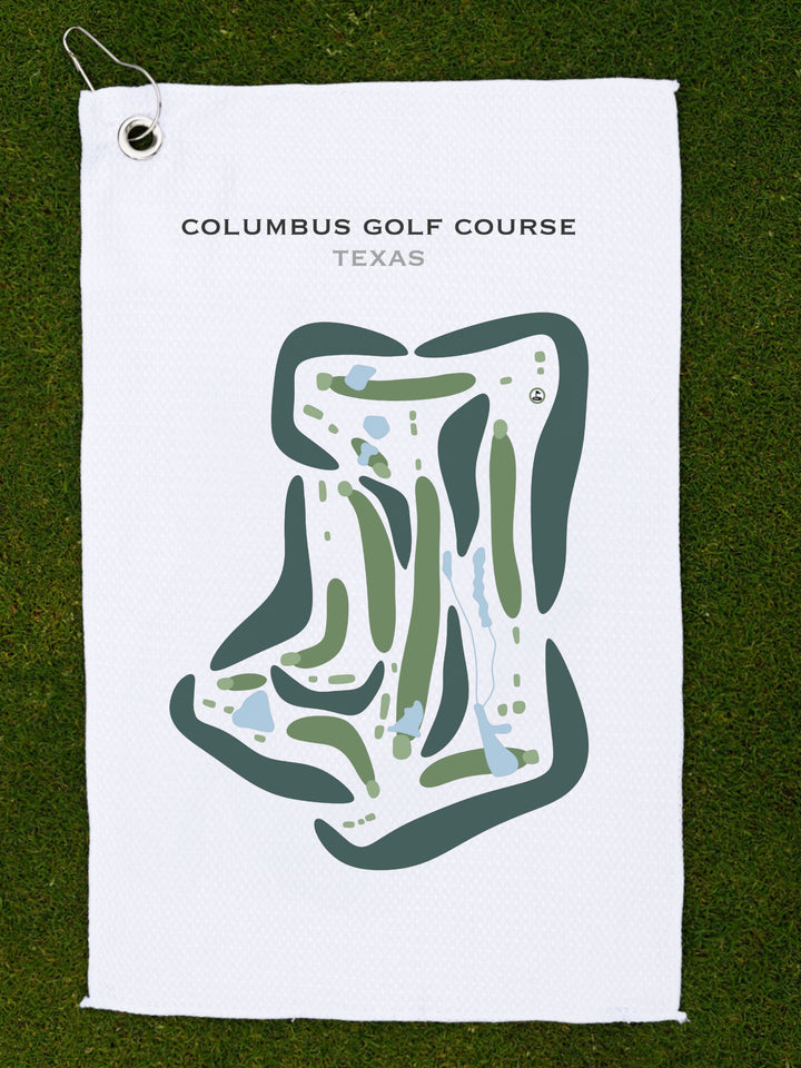 Columbus Golf Course, Texas - Printed Golf Courses