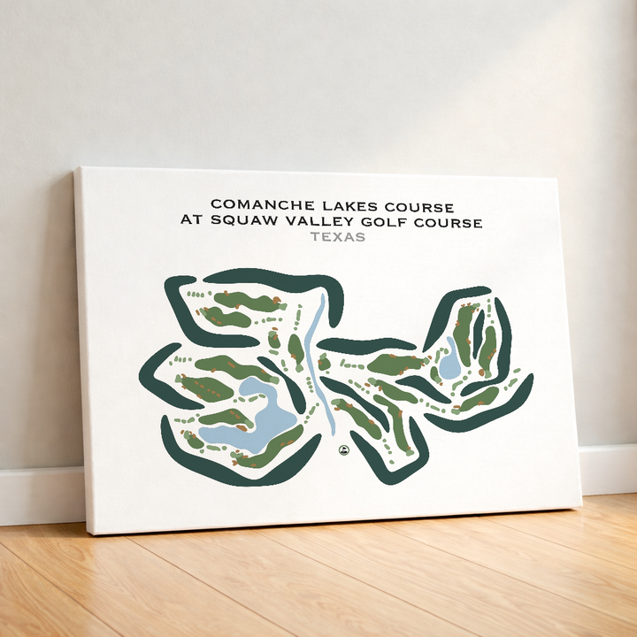 Comanche Lakes Course at Squaw Valley Golf Course, Texas - Printed Golf Courses