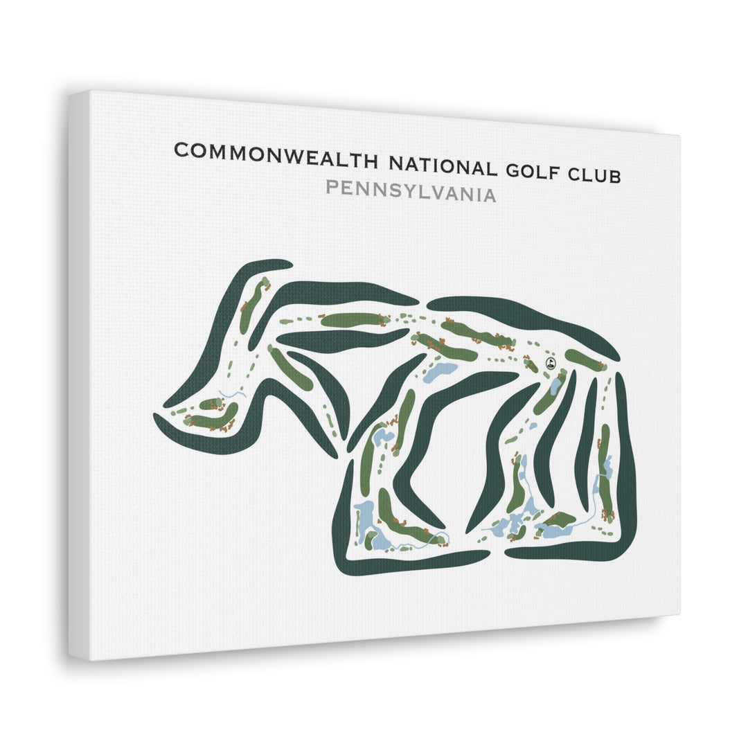 Commonwealth National Golf Club, Pennsylvania - Printed Golf Courses