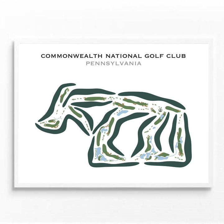 Commonwealth National Golf Club, Pennsylvania - Printed Golf Courses