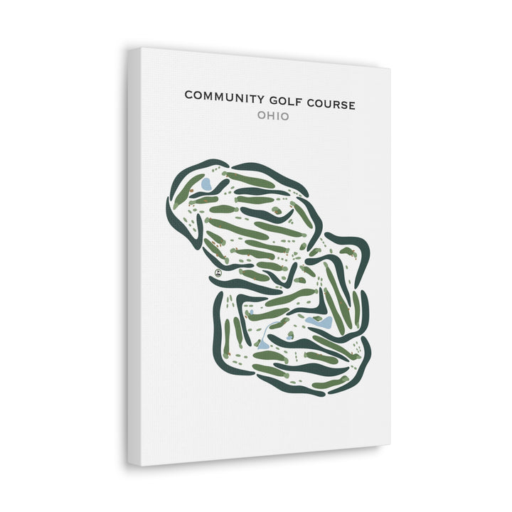 Community Golf Course, Ohio - Printed Golf Courses