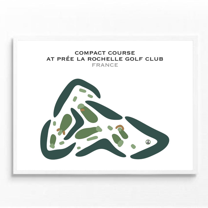 Compact Course at Prée La Rochelle, France - Printed Golf Courses