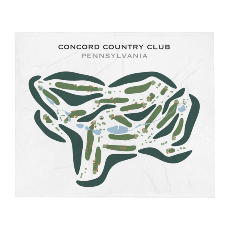 Concord Country Club, Pennsylvania (Updated Course) - Printed Golf Courses