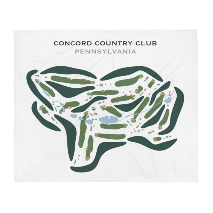 Concord Country Club, Pennsylvania (Updated Course) - Printed Golf Courses