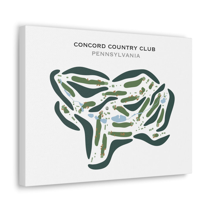 Concord Country Club, Pennsylvania (Updated Course) - Printed Golf Courses