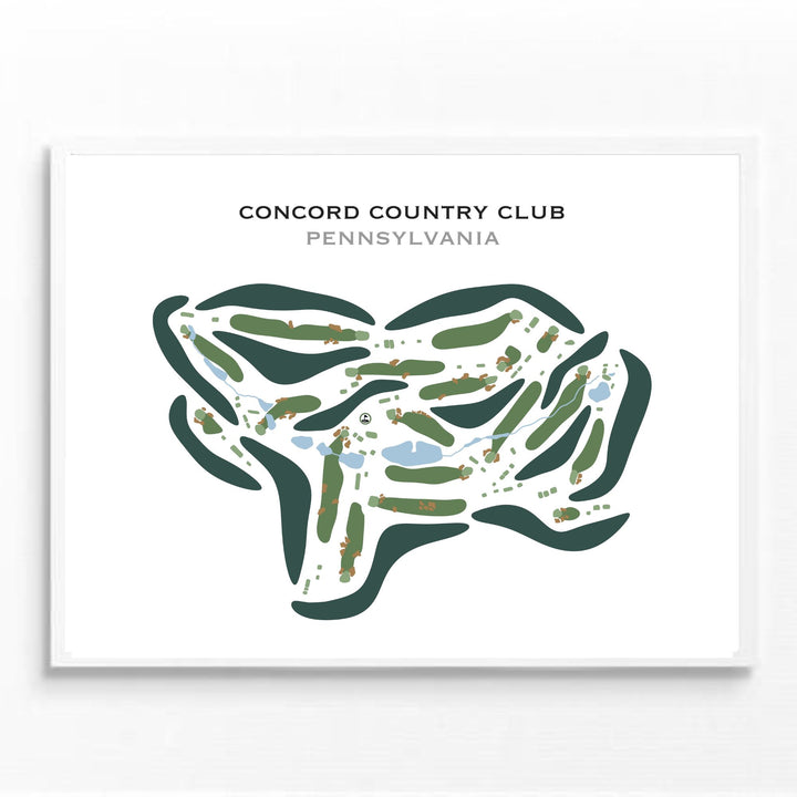 Concord Country Club, Pennsylvania (Updated Course) - Printed Golf Courses