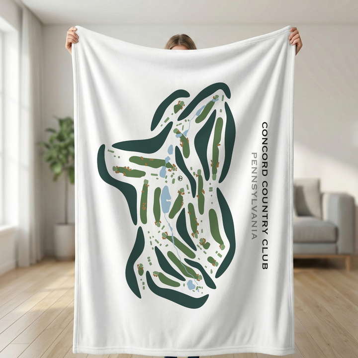 Concord Country Club, Pennsylvania - Printed Golf Courses