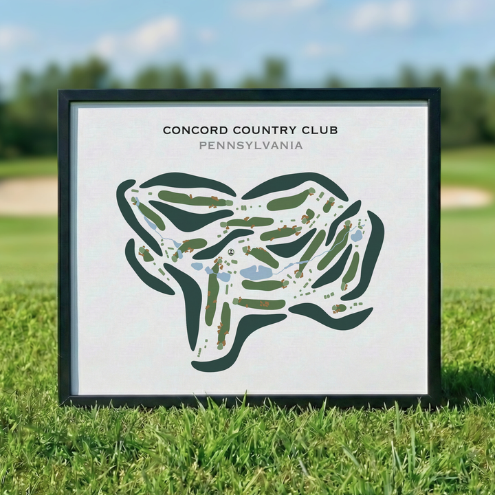 Concord Country Club, Pennsylvania - Printed Golf Courses