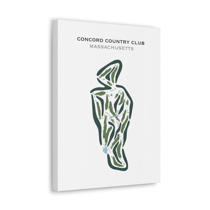 Concord Country Club, Massachusetts - Printed Golf Courses