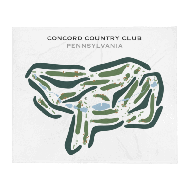 Concord Country Club, Pennsylvania - Printed Golf Courses