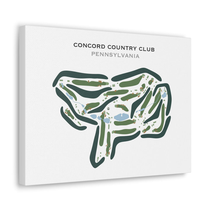 Concord Country Club, Pennsylvania - Printed Golf Courses