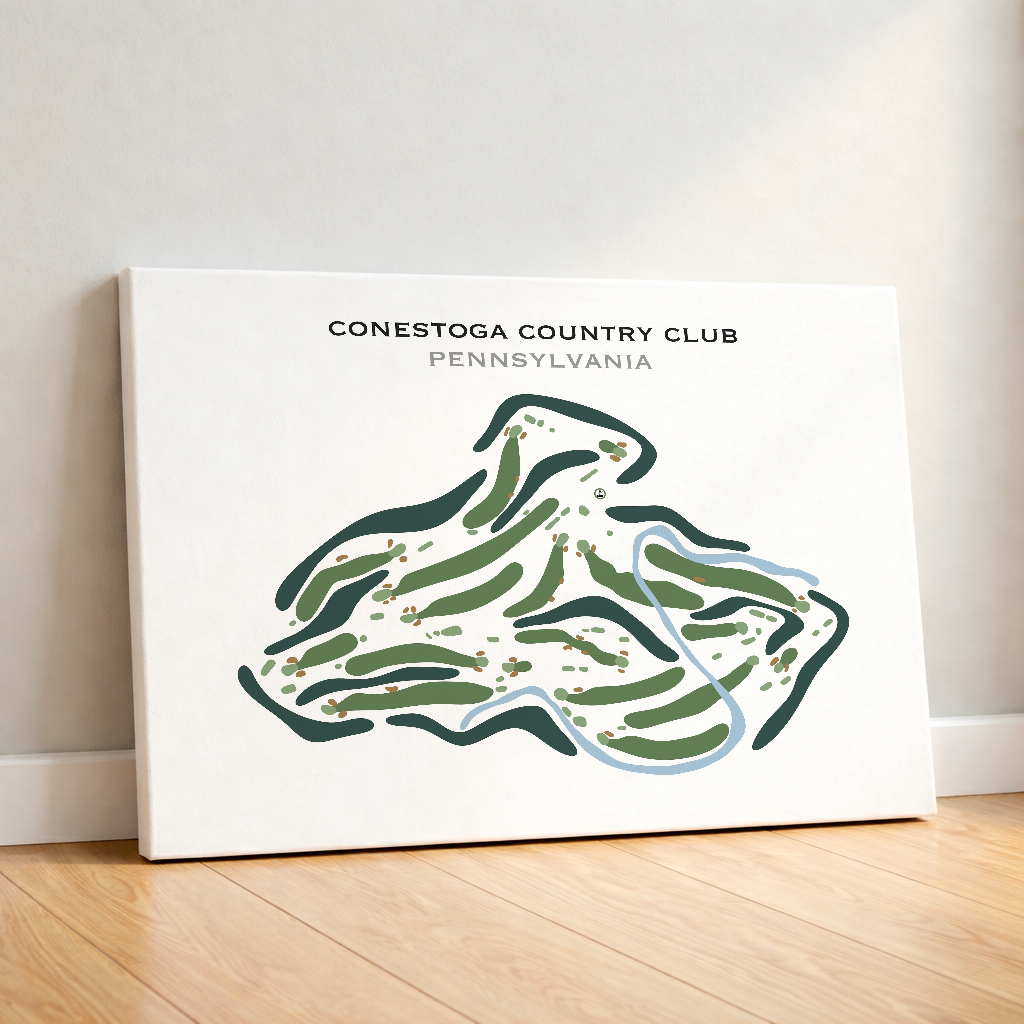 Conestoga Country Club, Pennsylvania - Printed Golf Course