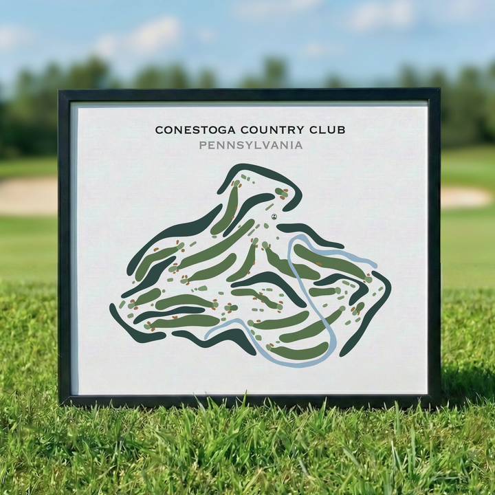 Conestoga Country Club, Pennsylvania - Printed Golf Course
