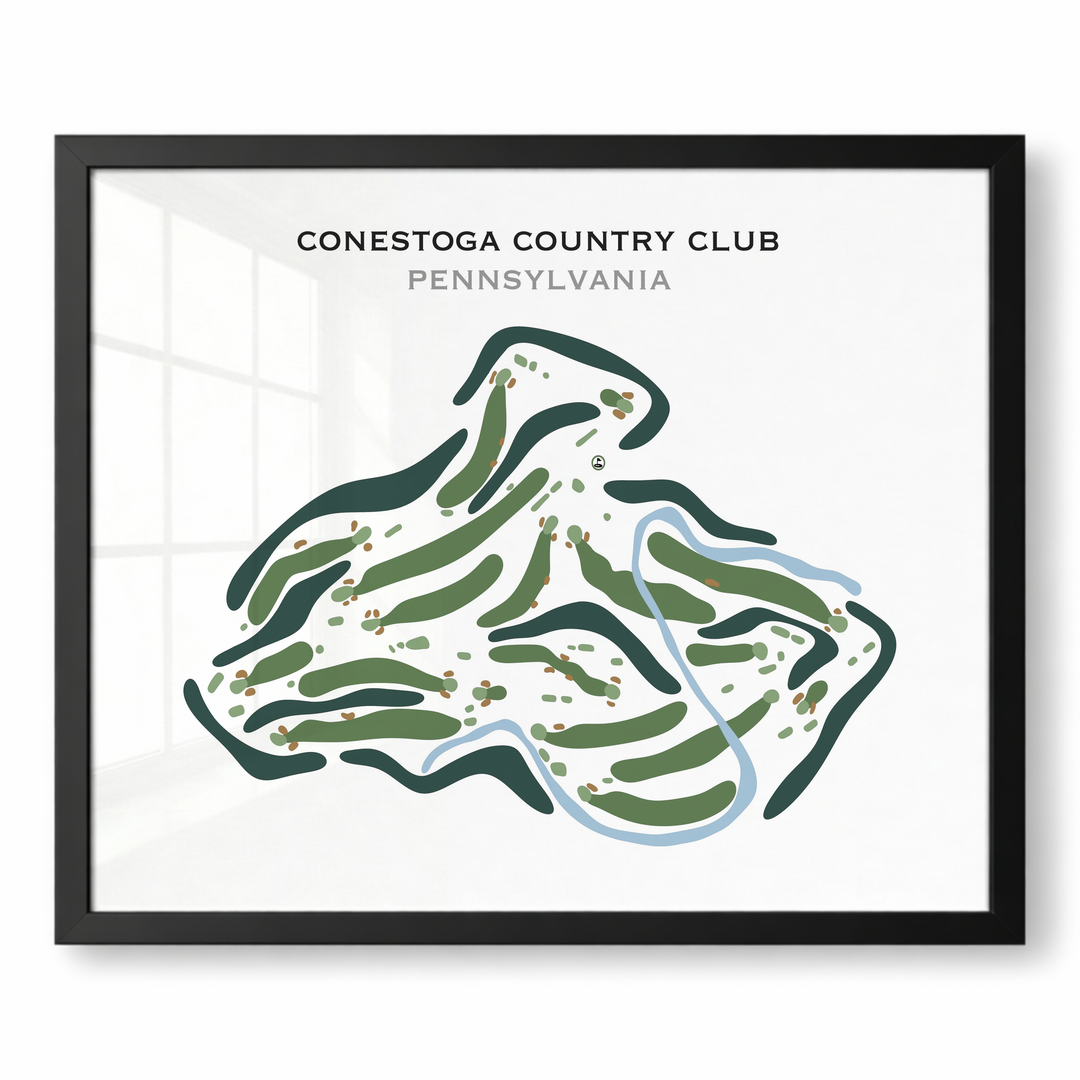 Conestoga Country Club, Pennsylvania - Printed Golf Course