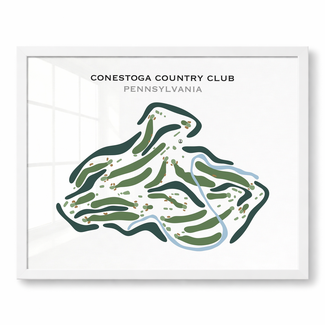 Conestoga Country Club, Pennsylvania - Printed Golf Course