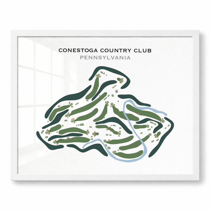 Conestoga Country Club, Pennsylvania - Printed Golf Course