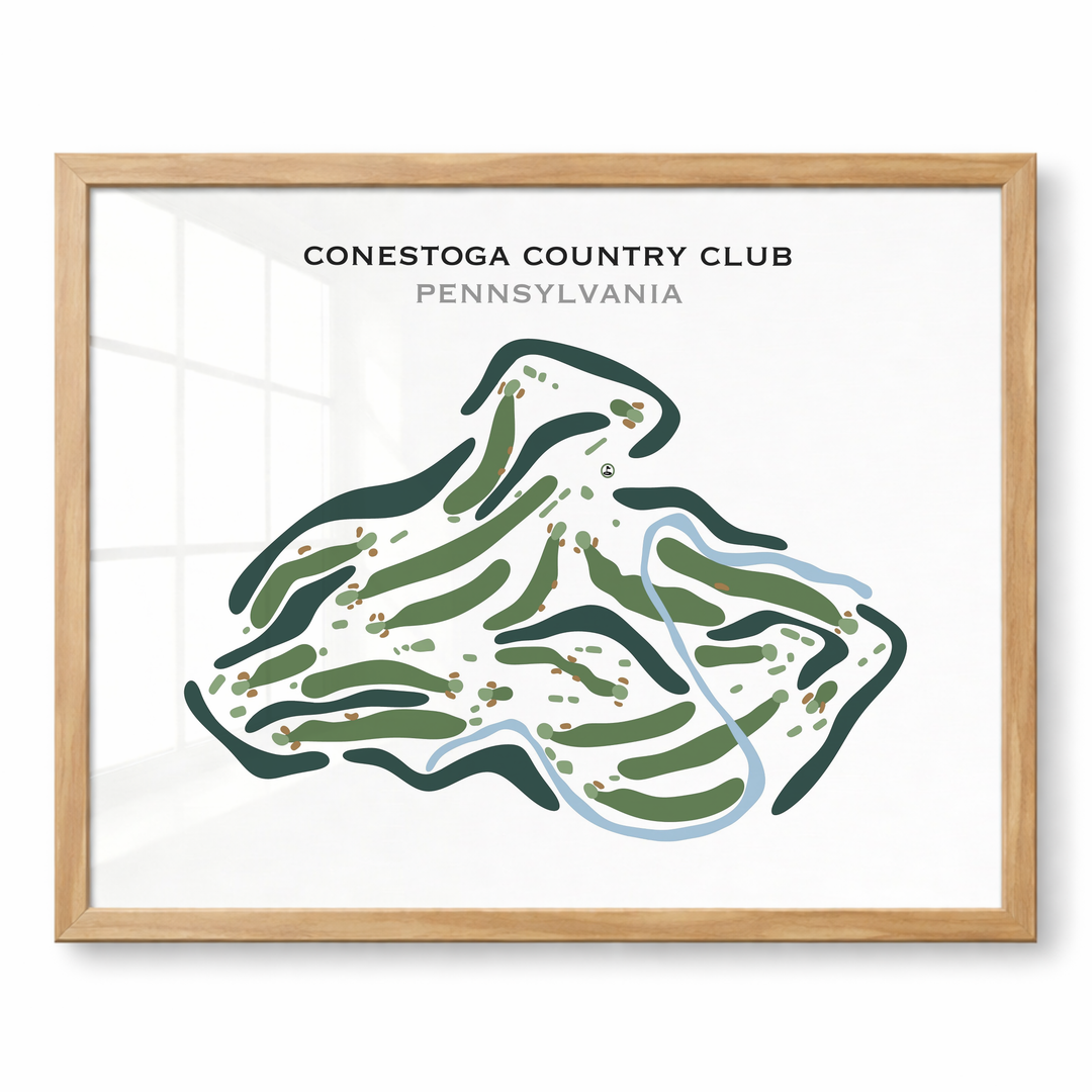 Conestoga Country Club, Pennsylvania - Printed Golf Course