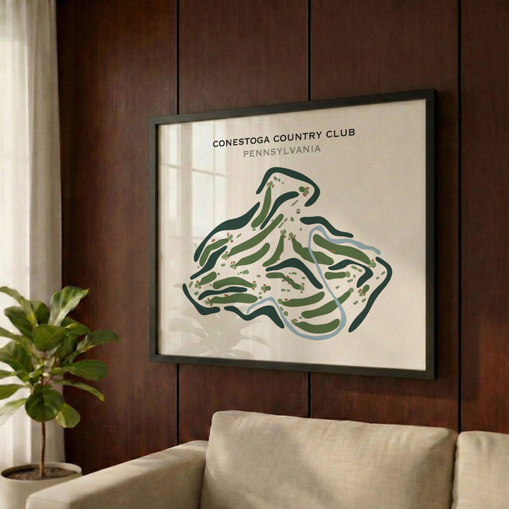 Conestoga Country Club, Pennsylvania - Printed Golf Course