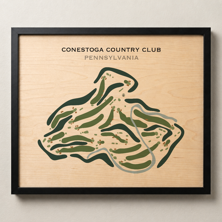 Conestoga Country Club, Pennsylvania - Printed Golf Course