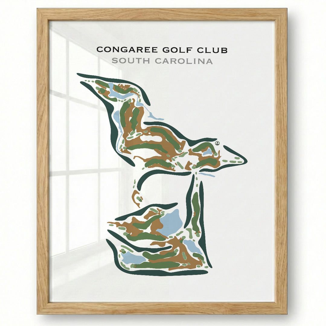 Congaree Golf Club, South Carolina - Printed Golf Courses