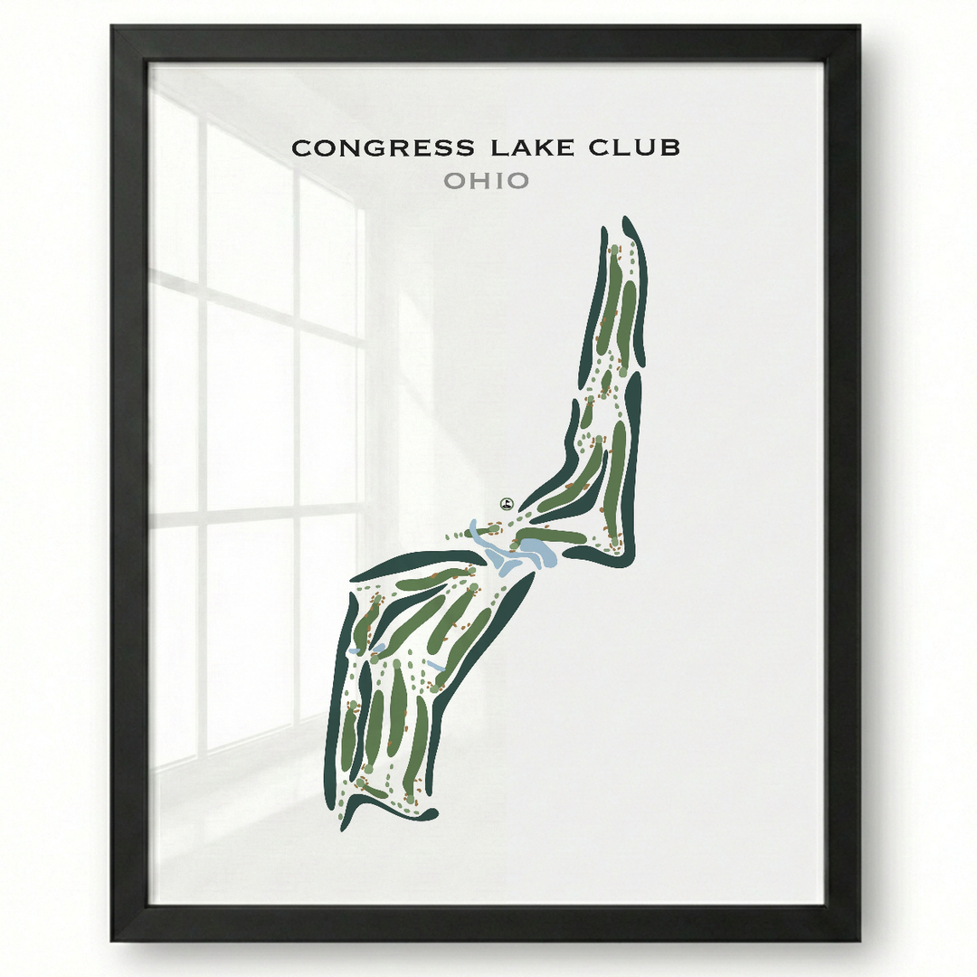 Congress Lake Club, Ohio - Printed Golf Courses
