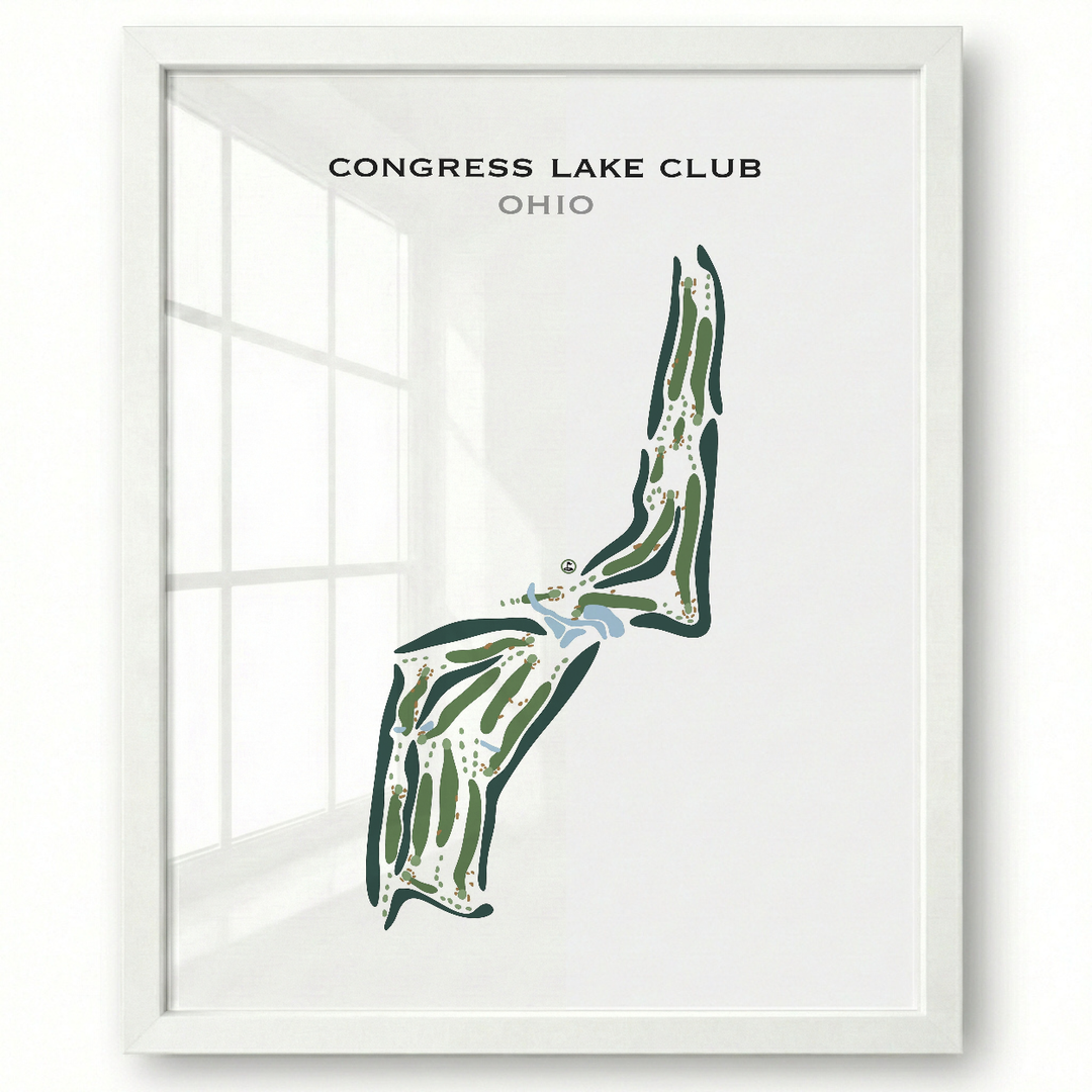 Congress Lake Club, Ohio - Printed Golf Courses
