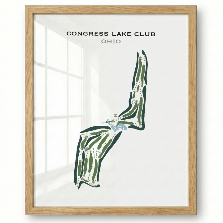 Congress Lake Club, Ohio - Printed Golf Courses