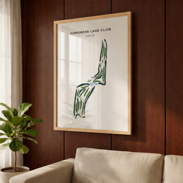 Congress Lake Club, Ohio - Printed Golf Courses