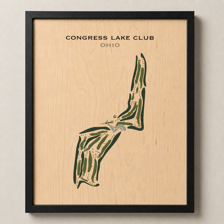 Congress Lake Club, Ohio - Printed Golf Courses