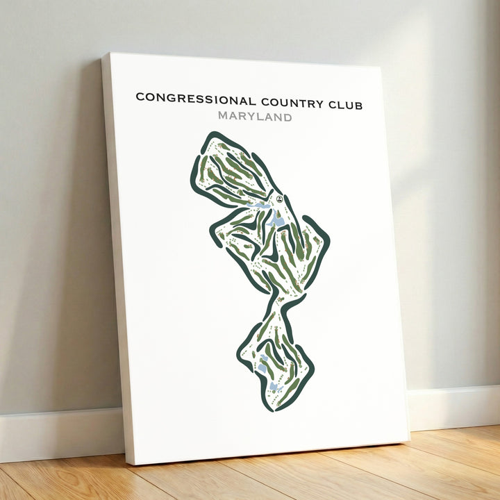 Congressional Country Club, Maryland - Printed Golf Courses