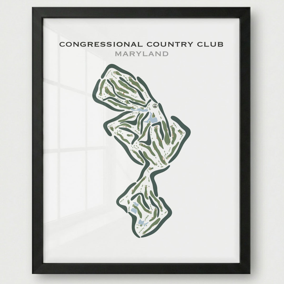 Congressional Country Club, Maryland - Printed Golf Courses