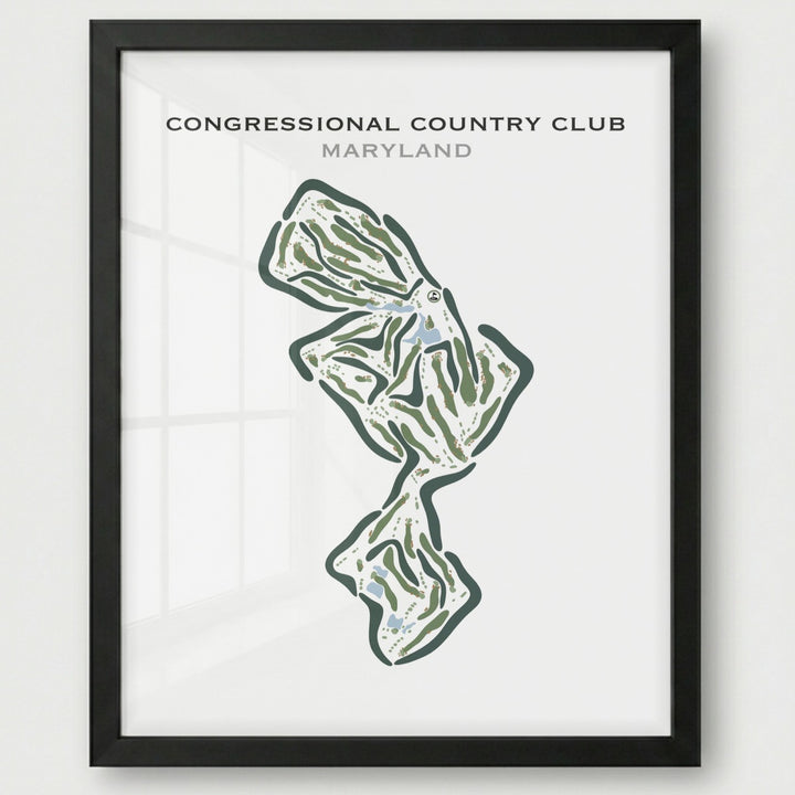 Congressional Country Club, Maryland - Printed Golf Courses