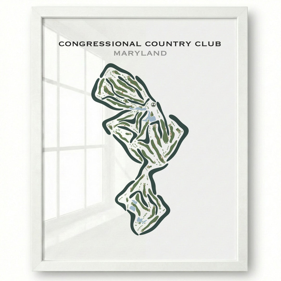 Congressional Country Club, Maryland - Printed Golf Courses
