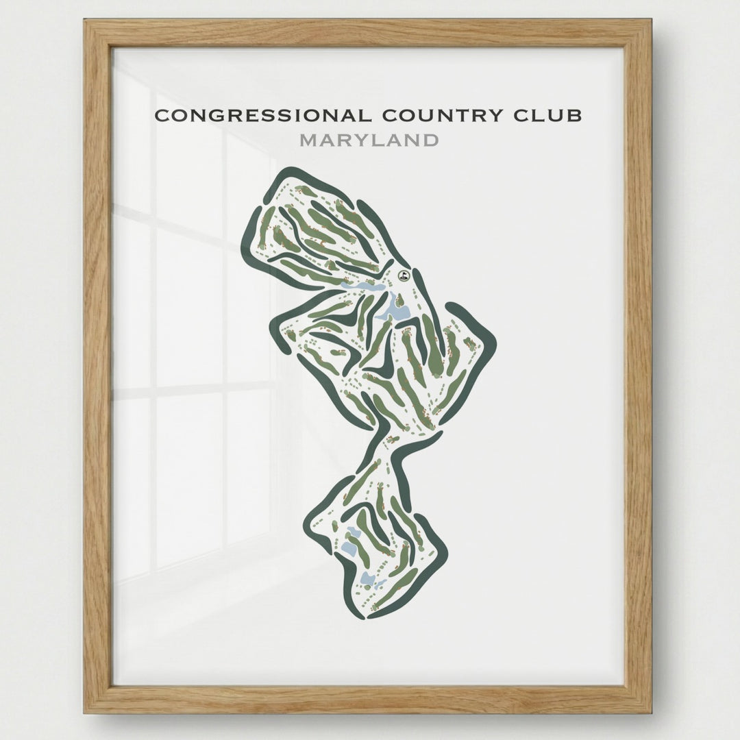 Congressional Country Club, Maryland - Printed Golf Courses