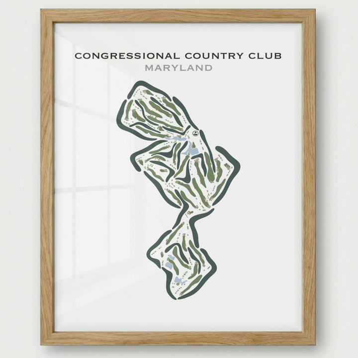 Congressional Country Club, Maryland - Printed Golf Courses