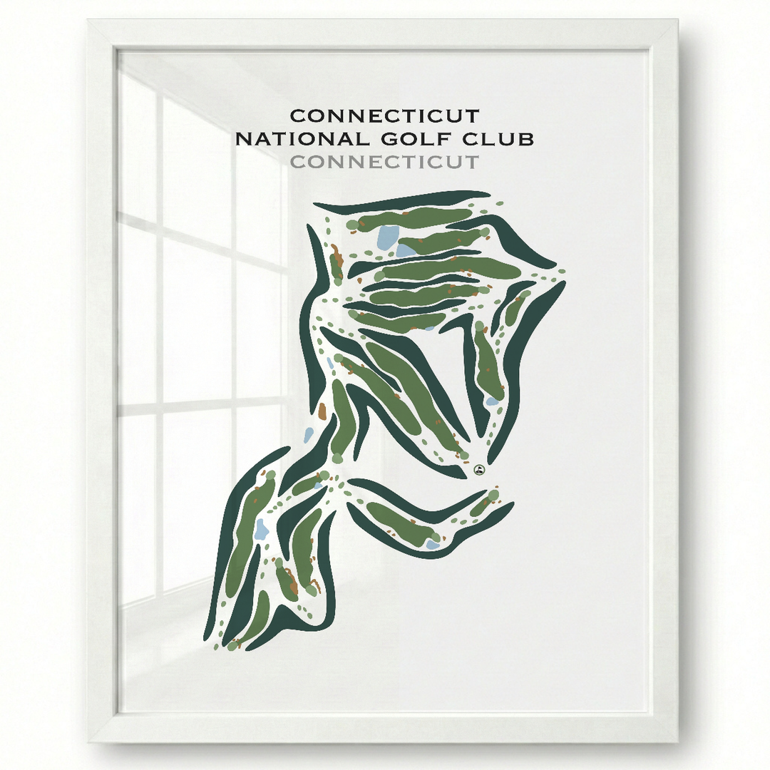 Connecticut National Golf Club, Connecticut - Printed Golf Courses